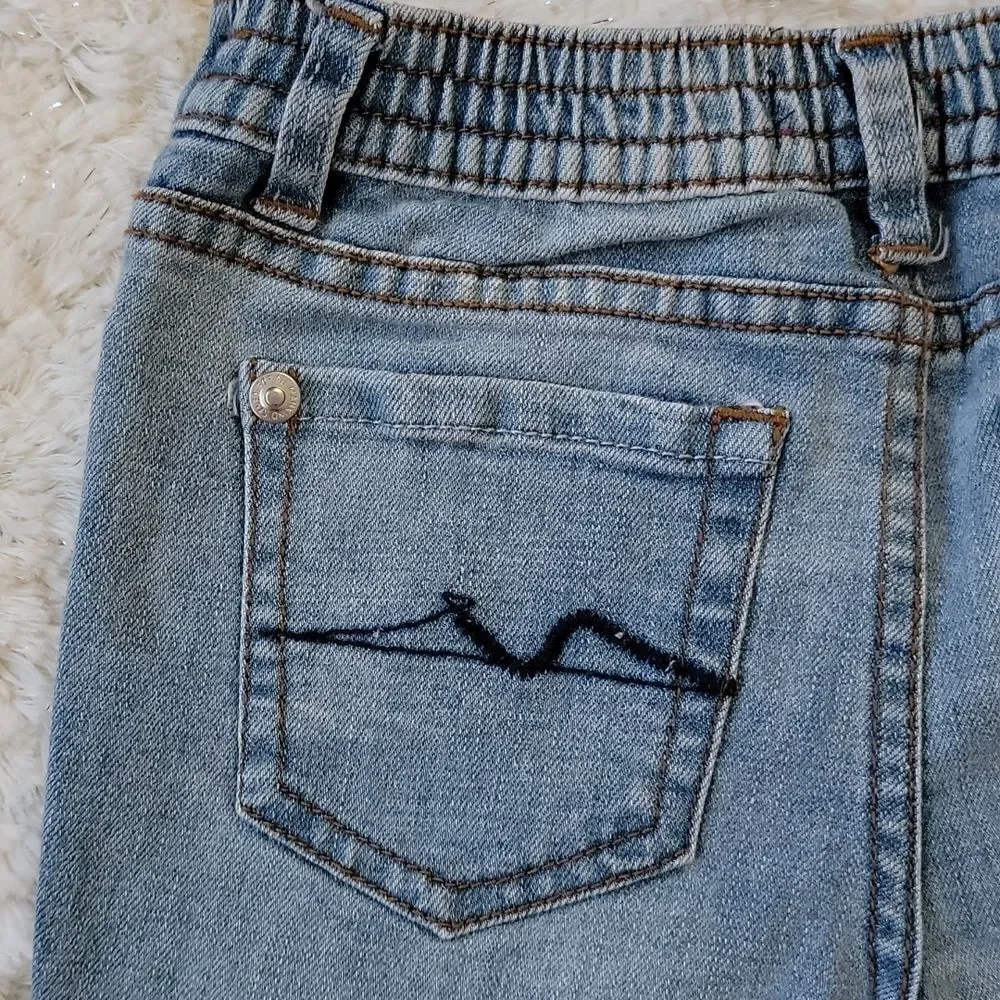 7FAM ROLLED CUFF JEAN SHORTS, SIZE 24 MONTHS